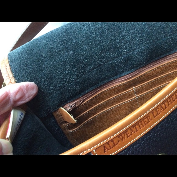 Dooney & Bourke AWL Shoulder Crossbody Bag Blue Black/British Tan - Picture 13 of 16